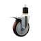 Service Caster 5'' Maroon Poly Swivel 1-7/8'' Expanding Stem Caster Total Lock Brake SCC-EXTTL20S514-PPUB-MRN-178 - alternate 1